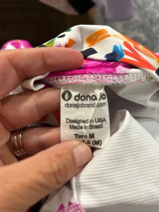 Dona Jo Floral Ruffle Tiered Skirt - Pink Multi - Picture 3 of 3